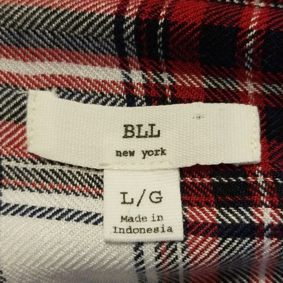 Nordstrom Flannel Plaid Shirt Large - Picture 4 of 7